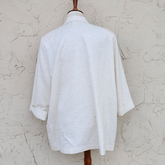 Vintage Lightest Milky Oatmeal Blazer - Picture 3 of 10